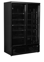 Atom Maxi C2DBB Displaykühlschrank 2 Türen schwarz